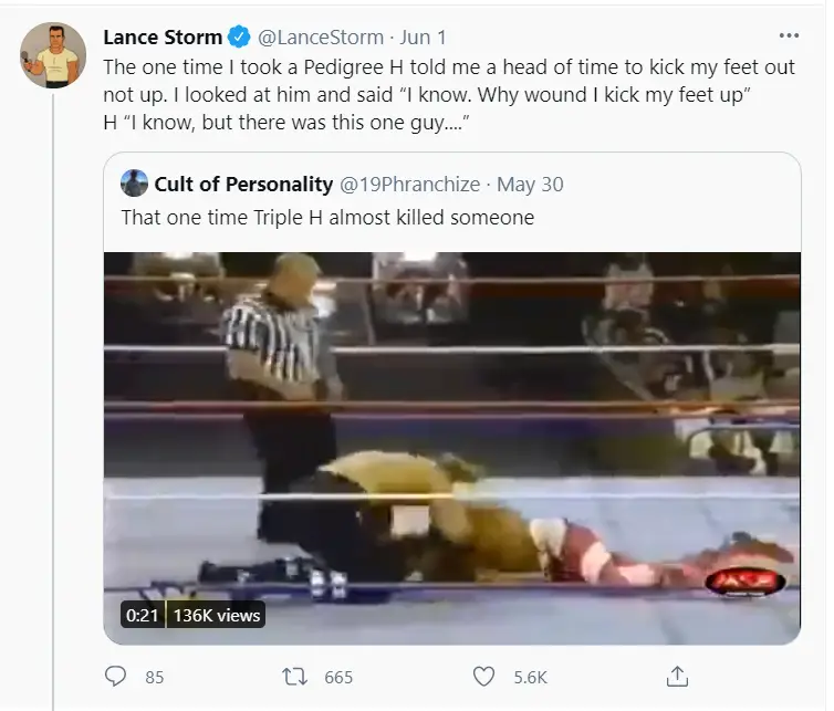 Lance storm hhh tweet